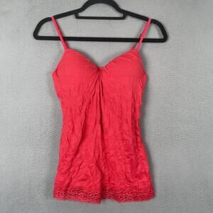 Energie Babydoll Chemise Womens Large Red Padded Lace Trim Lingerie Y2K